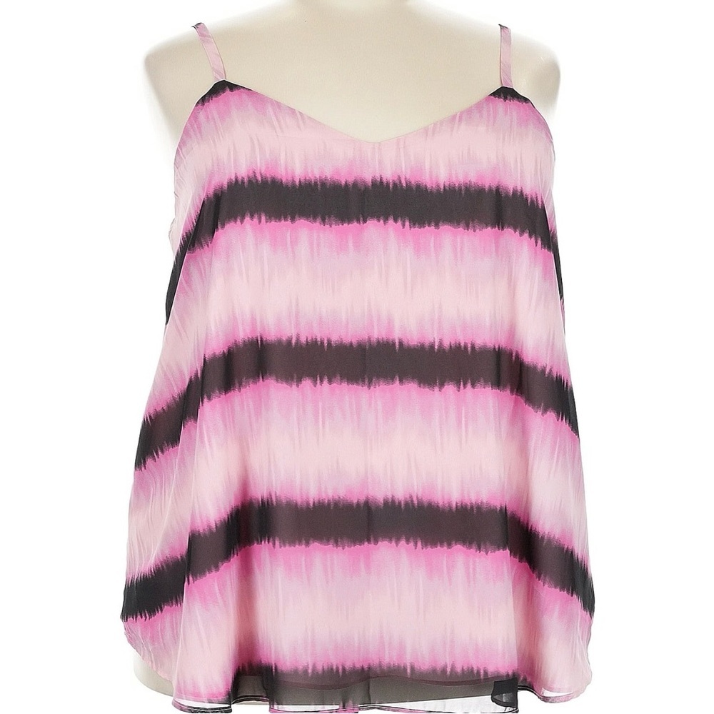 Torrid Sophie Chiffon Swing Cami Dye Pink 3X - Picture 6 of 8